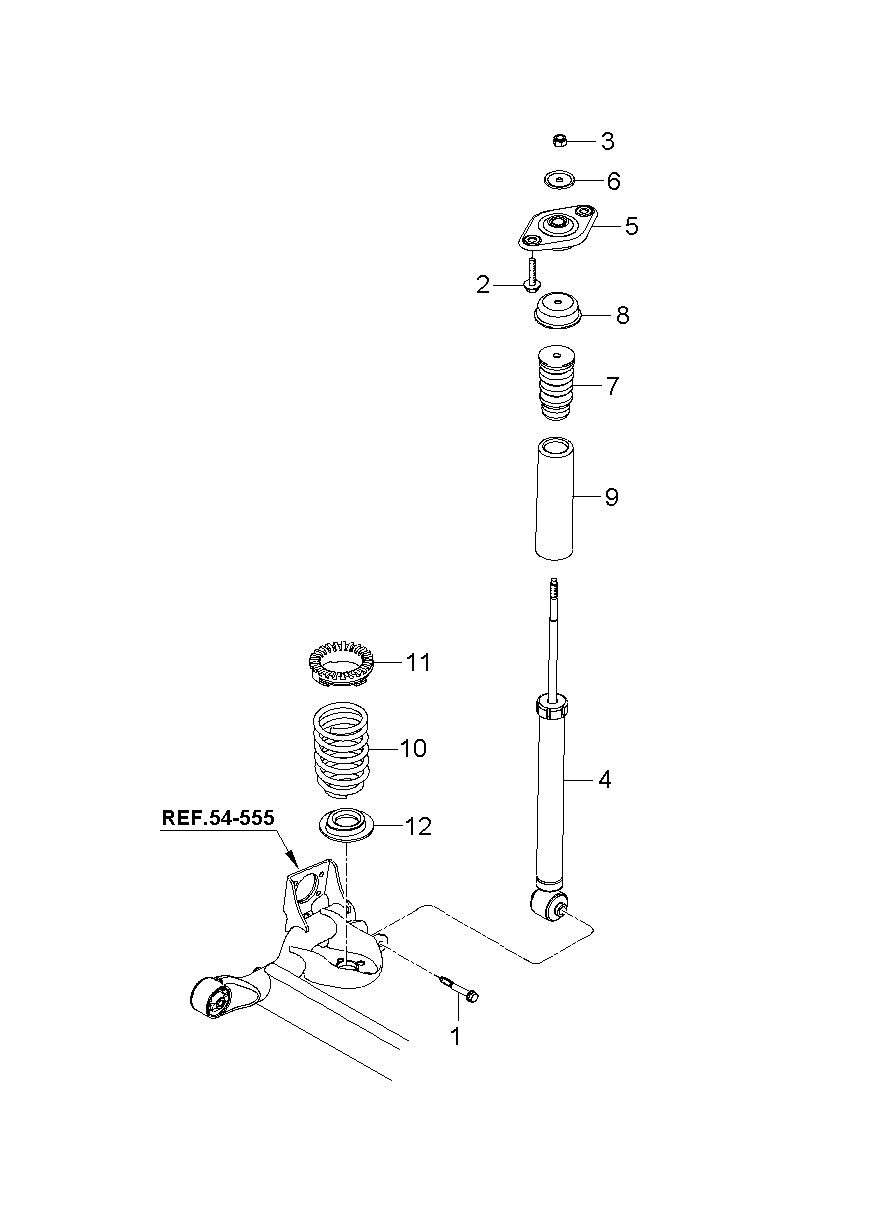 Rear Shock Absorber Spring