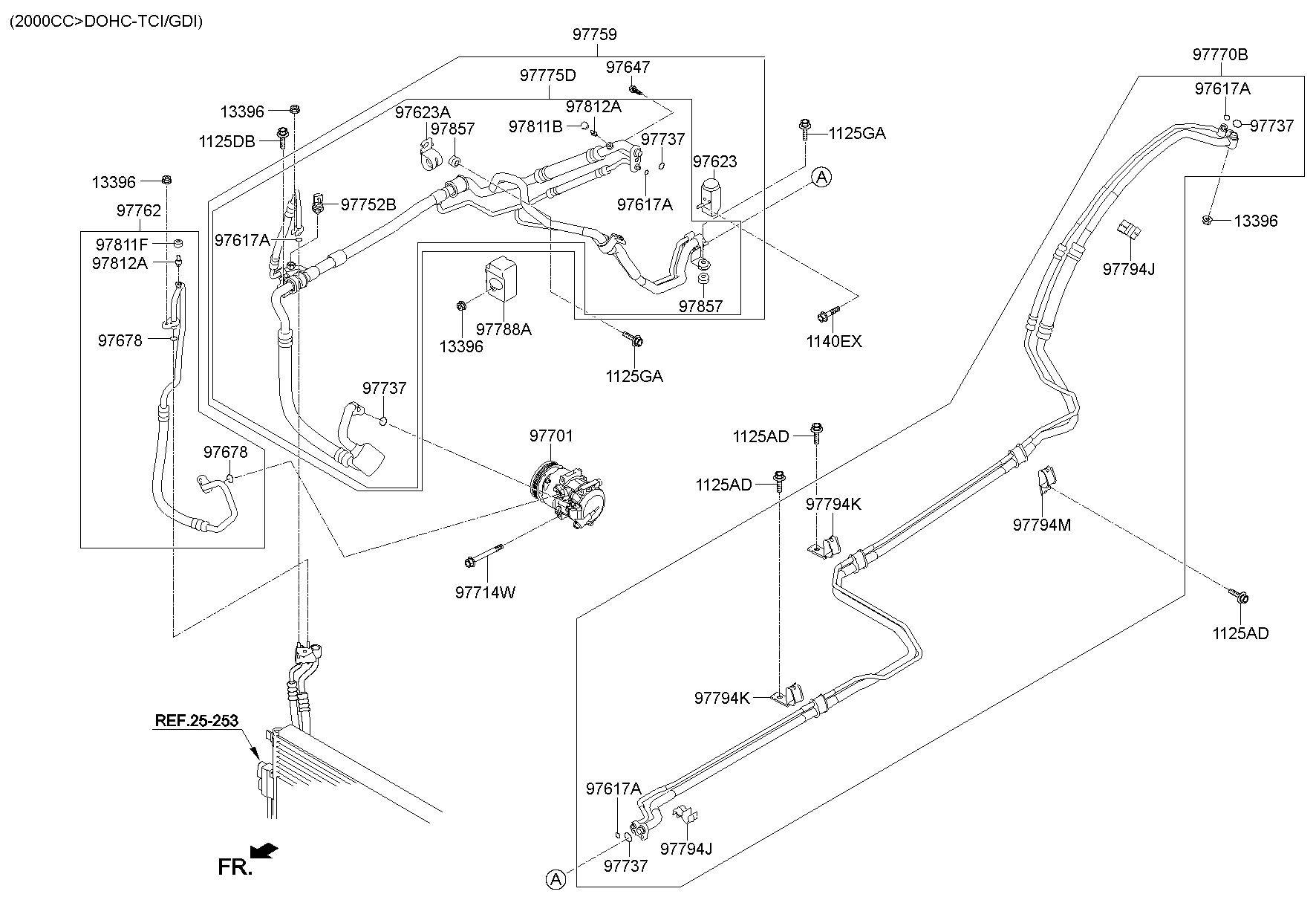 Aircon System Cooler Line