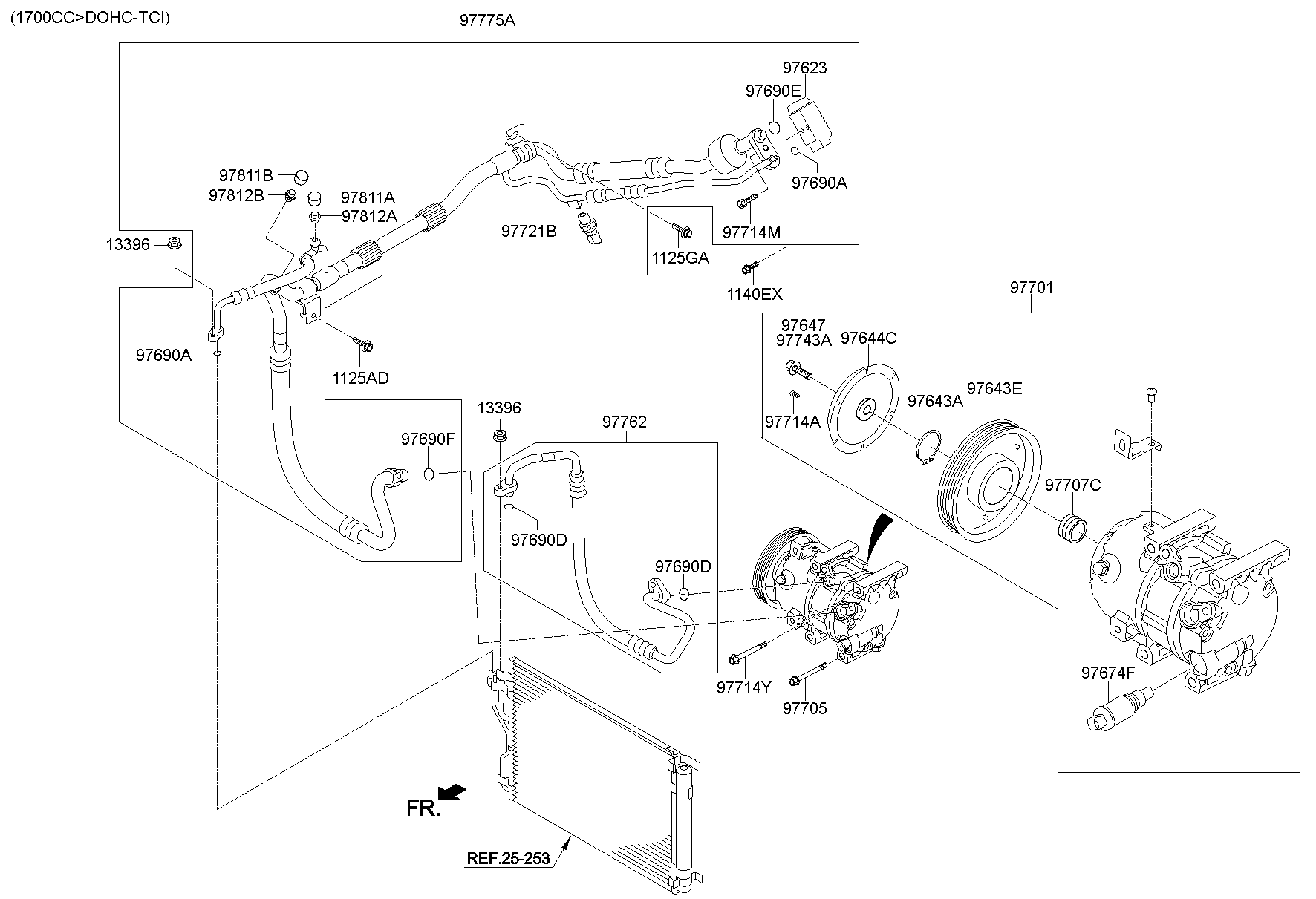 Aircon System Cooler Line