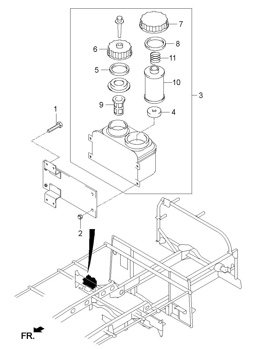 Steering Oil Reservoir