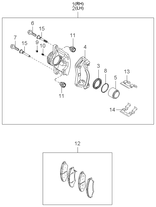Mecanismos de freno delantero