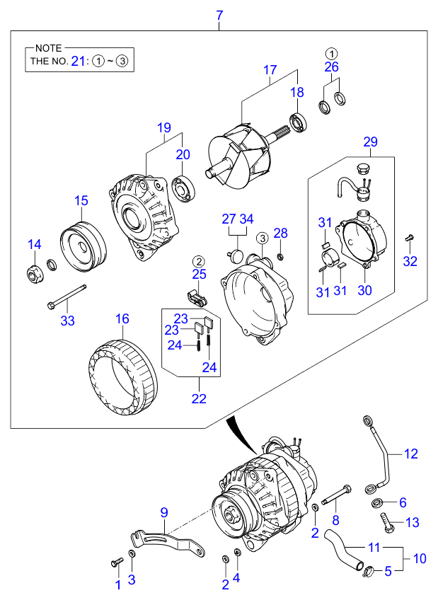 37331-42001 Bearing-Front Kia | YoshiParts