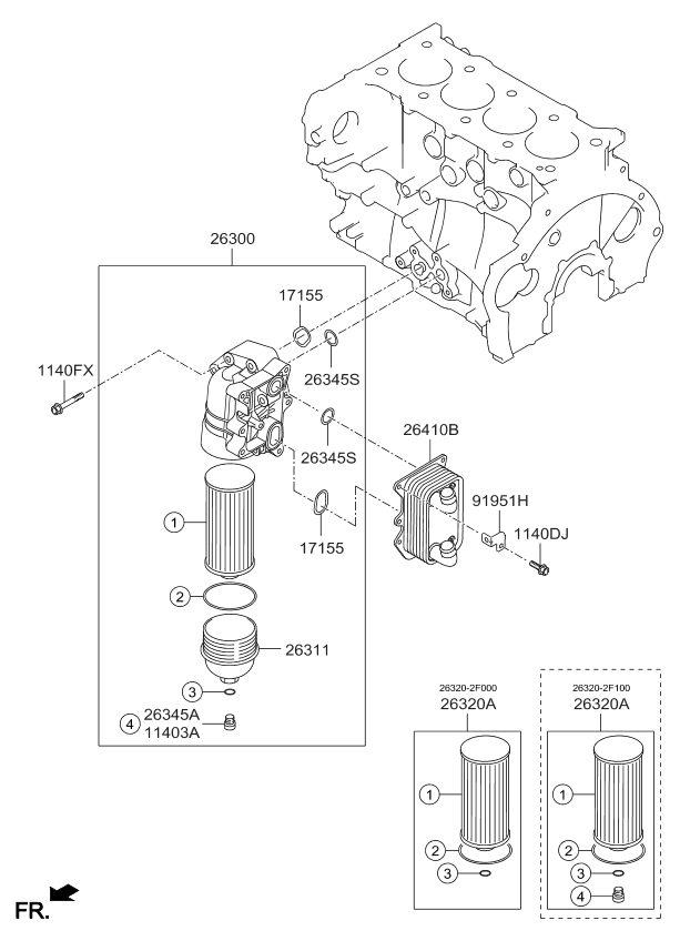 Front Case Oil Filter