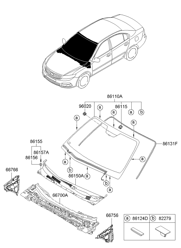 Windshield & Panel Cowl Complete