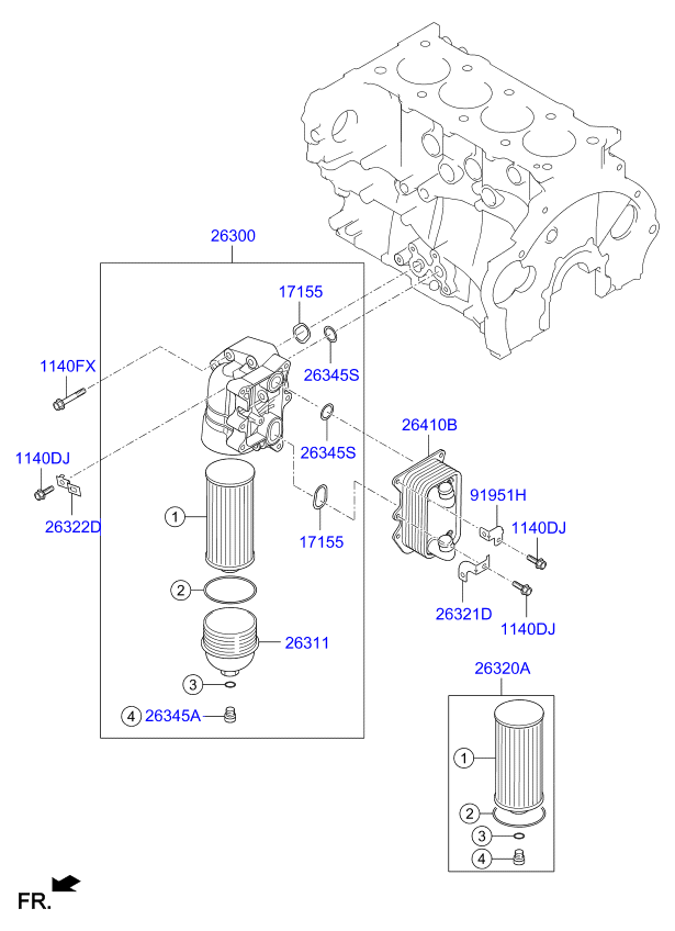 Front Case Oil Filter