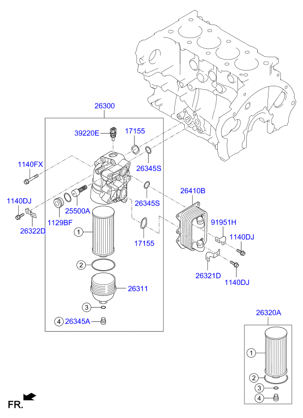 Front Case Oil Filter