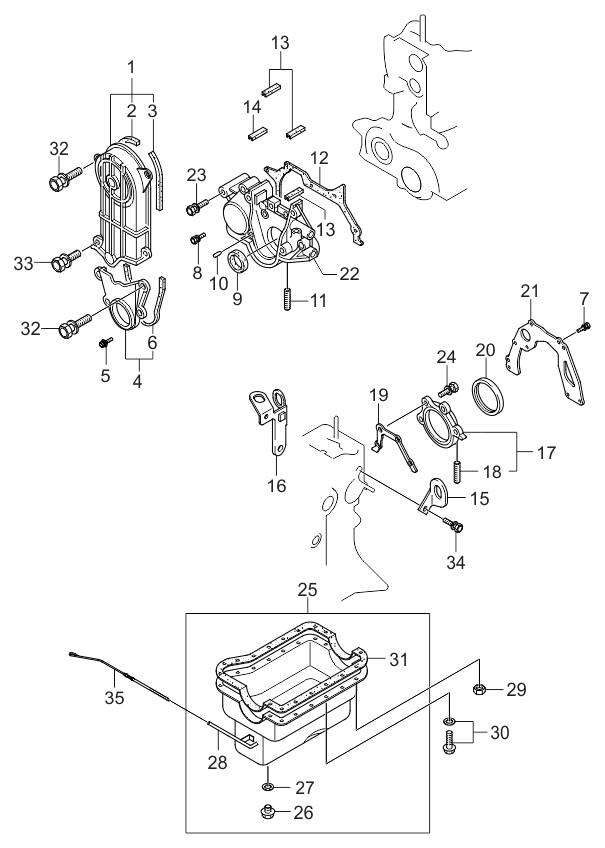 Oil Pan & Timing Cover