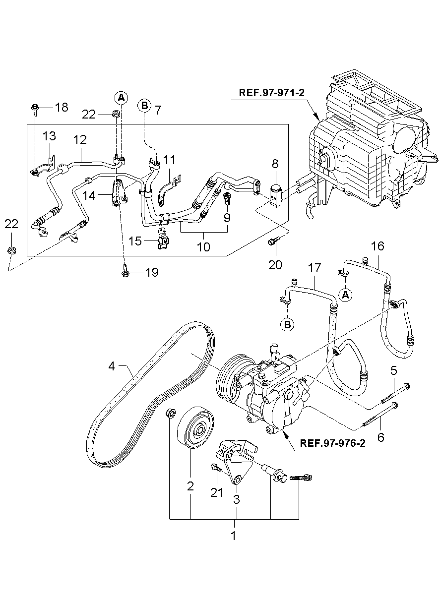 Aircon System Cooler Line