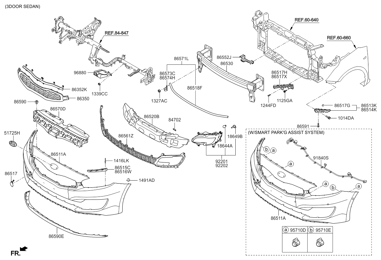 Parachoques delantero