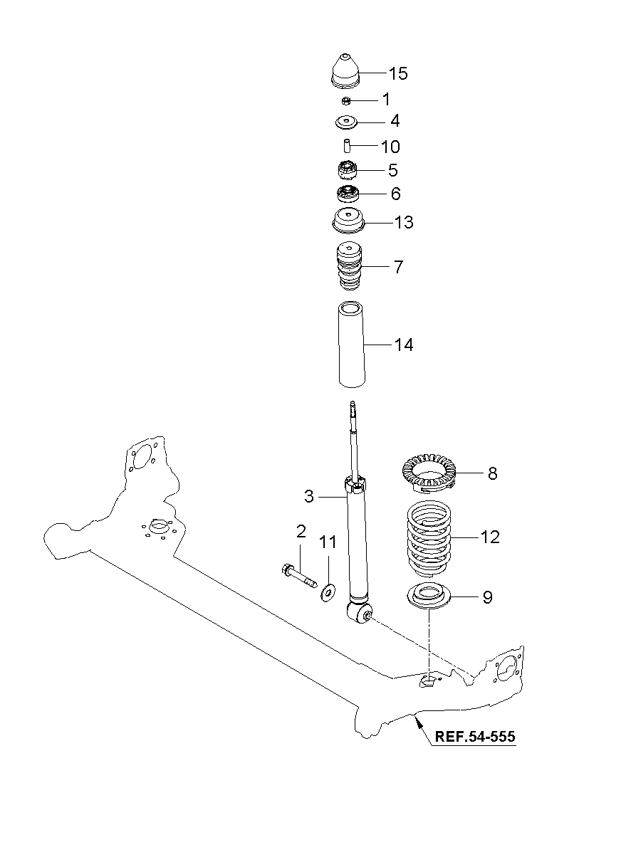 Rear Shock Absorber Spring