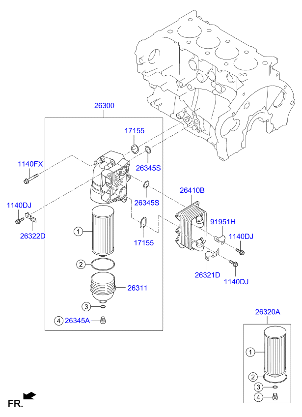 Front Case Oil Filter
