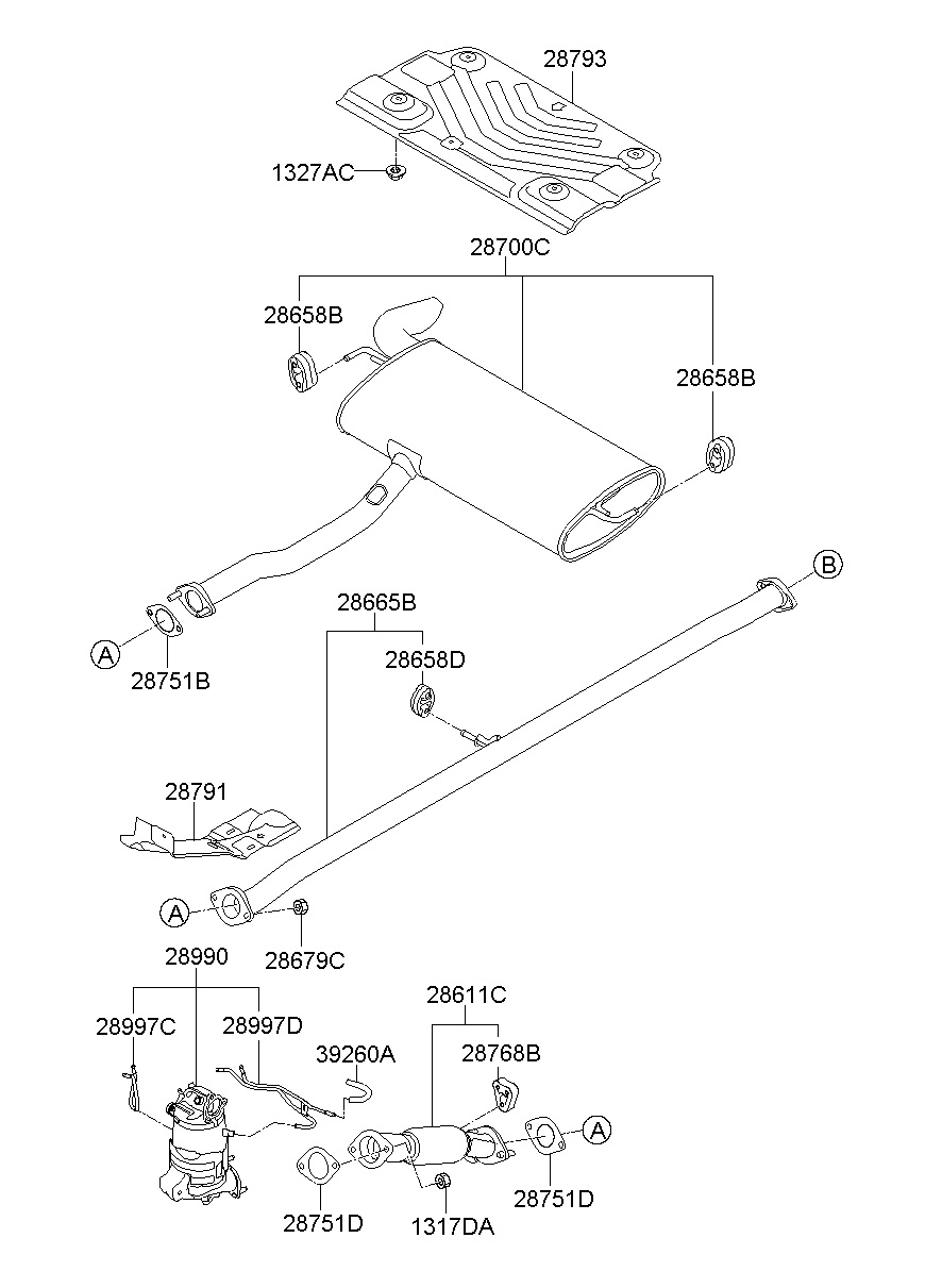 Muffler, Exhaust Pipe