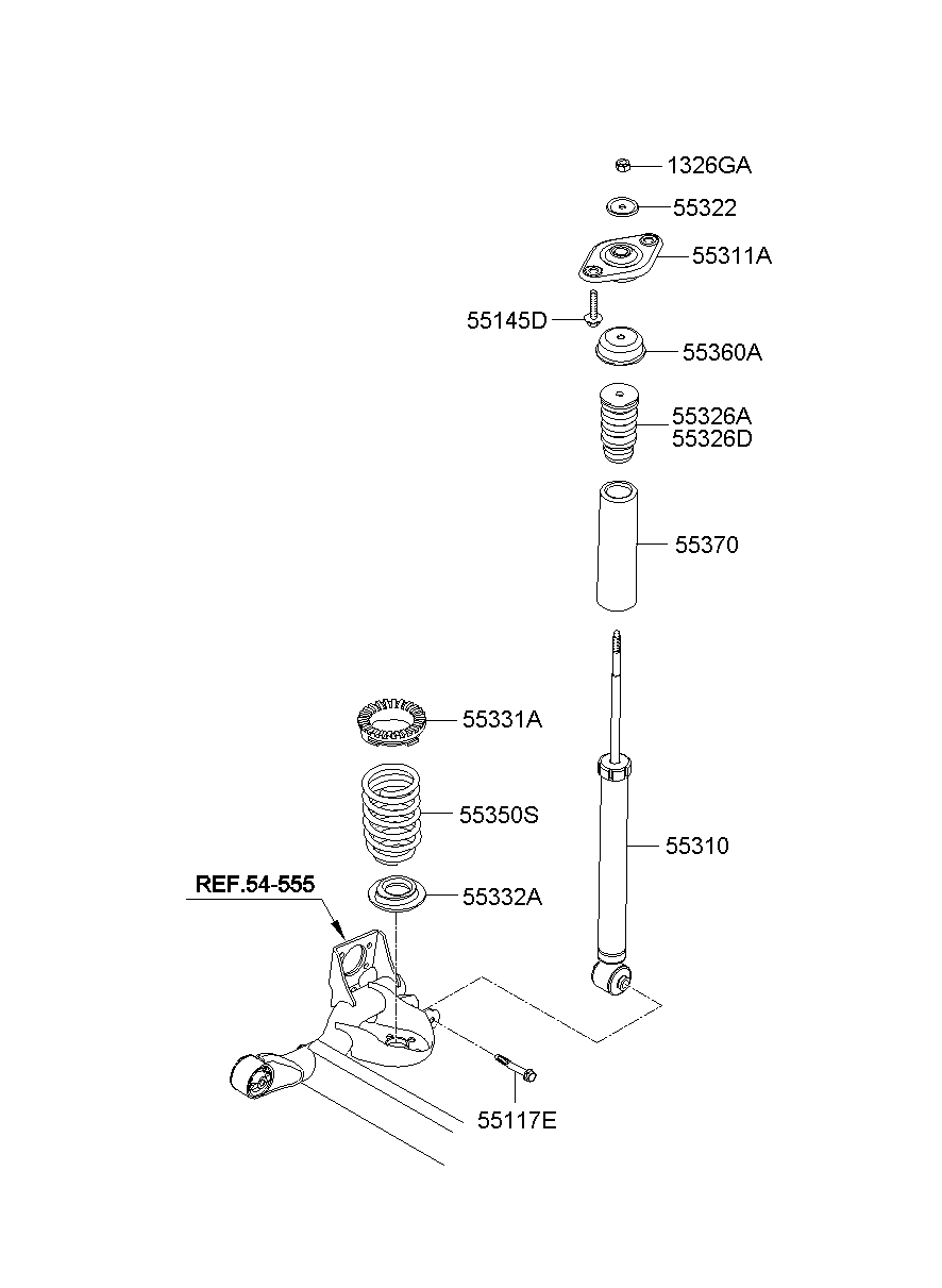 Rear Shock Absorber Spring