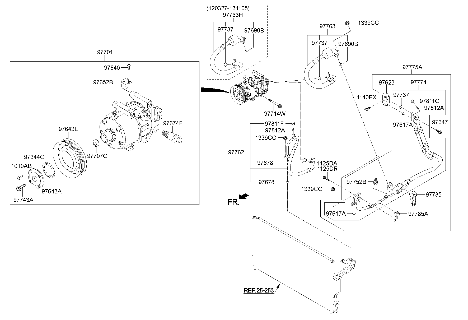 Aircon System Cooler Line