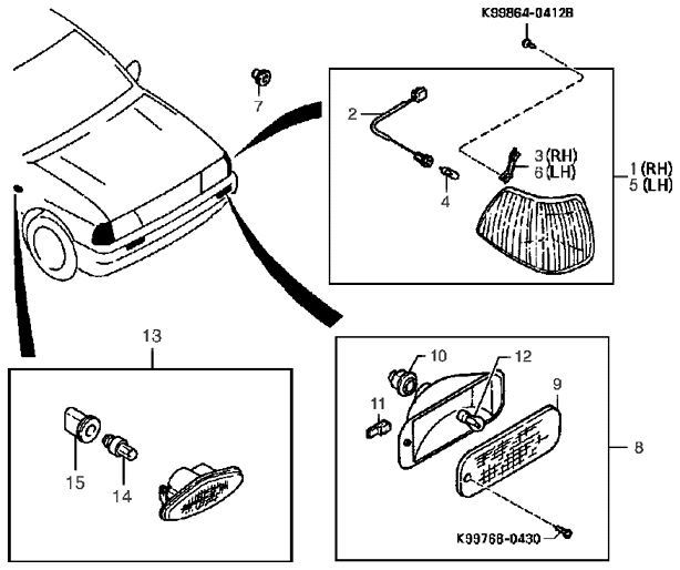 Front Combination Lamps