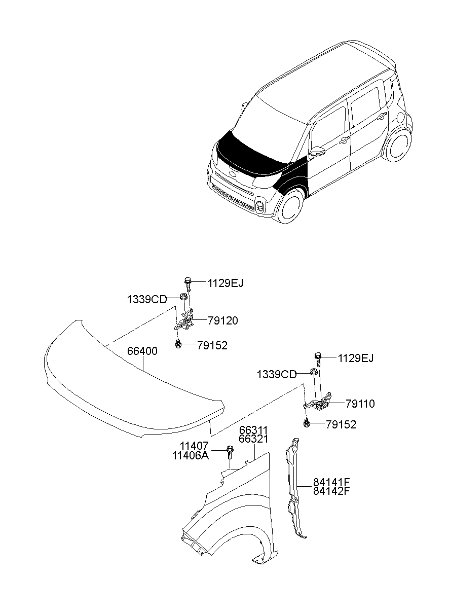 Fender & Hood Panel
