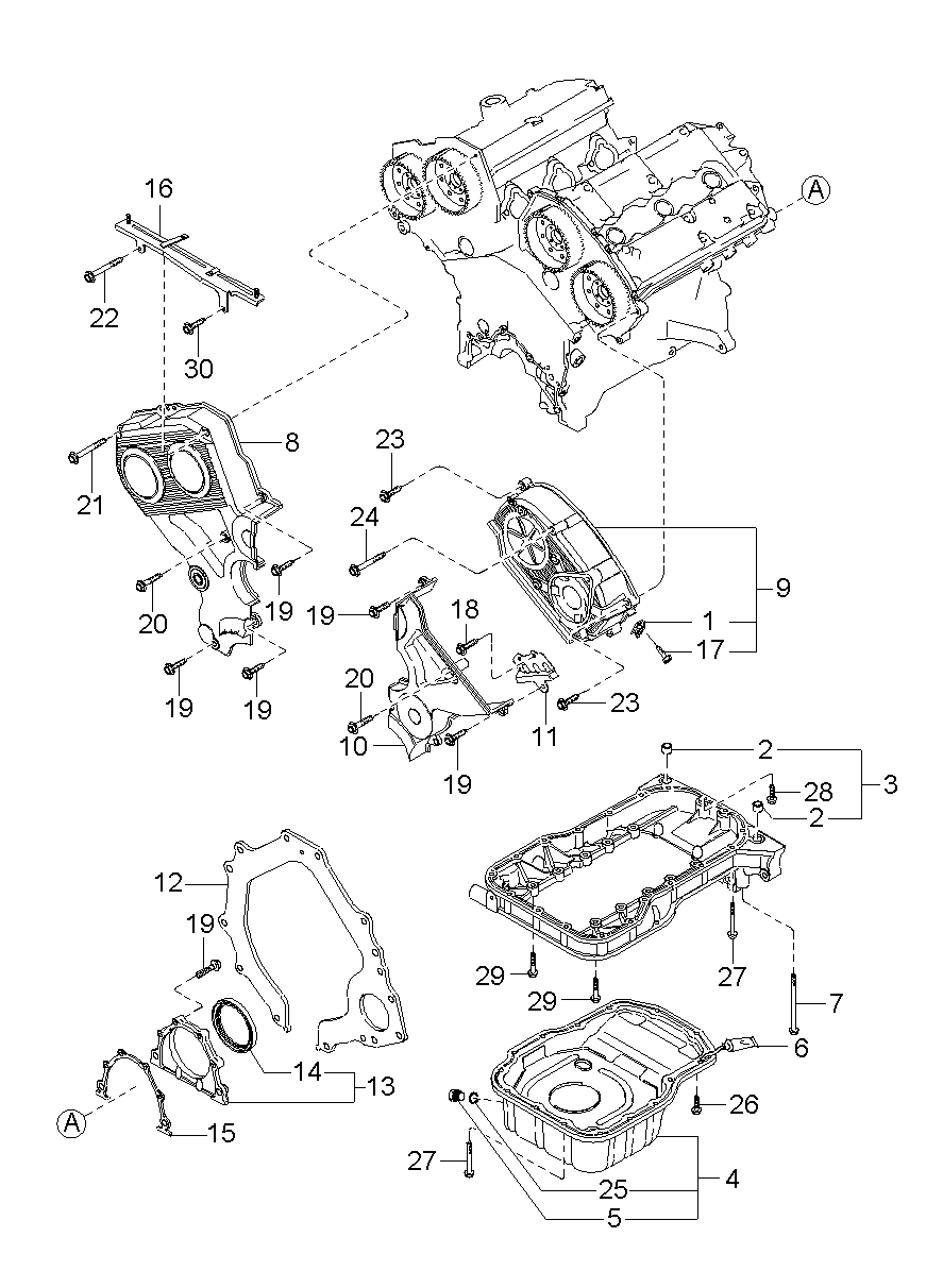 Oil Pan & Timing Cover