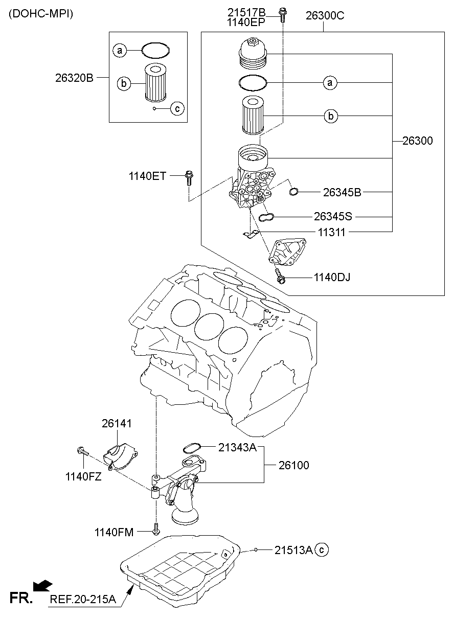 Front Case Oil Filter