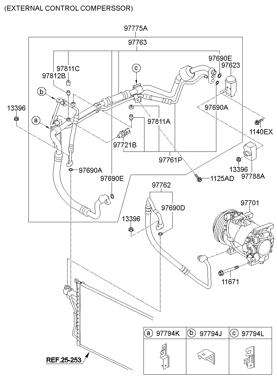 Aircon System Cooler Line
