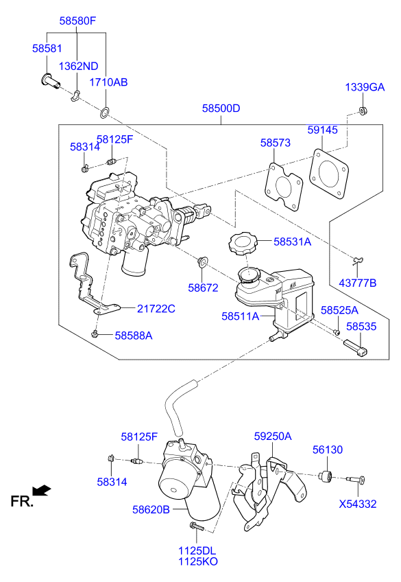 Brake Master Cylinder, Booster
