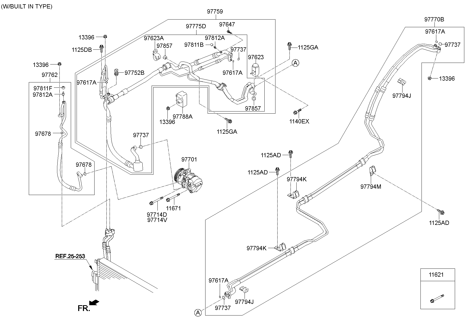 Aircon System Cooler Line