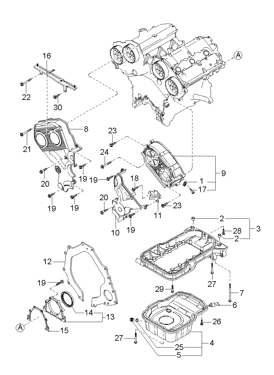 Oil Pan & Timing Cover