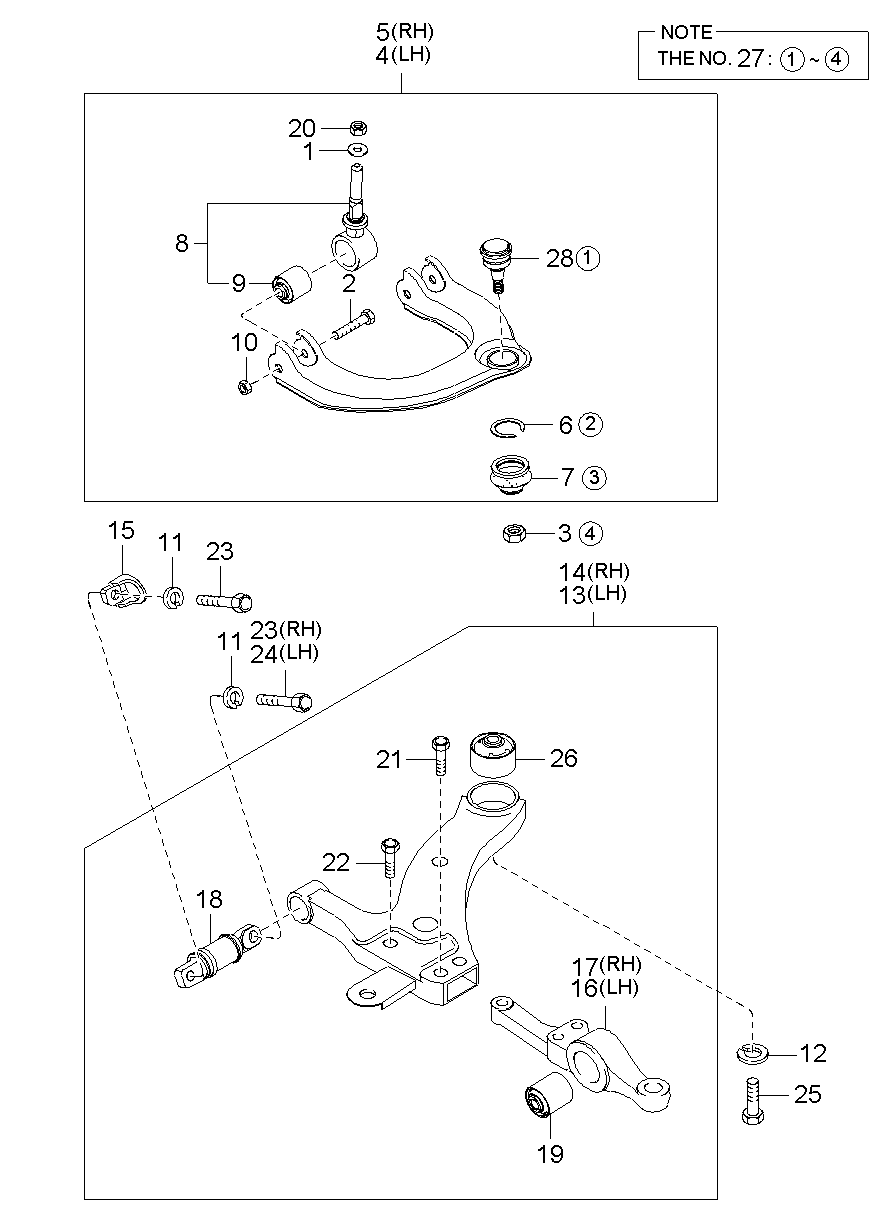 Suspension Lower & Upper Arm
