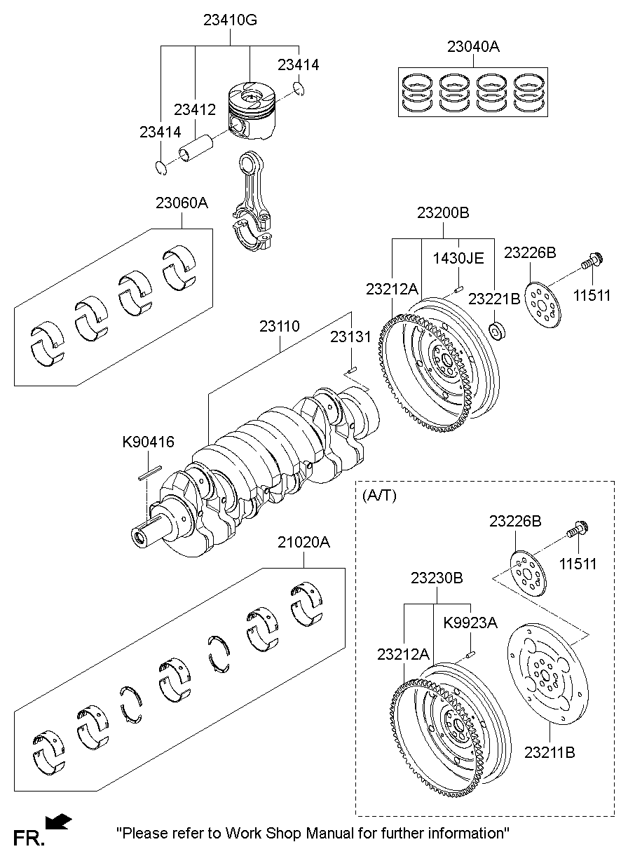 Cigüeñal y pistón