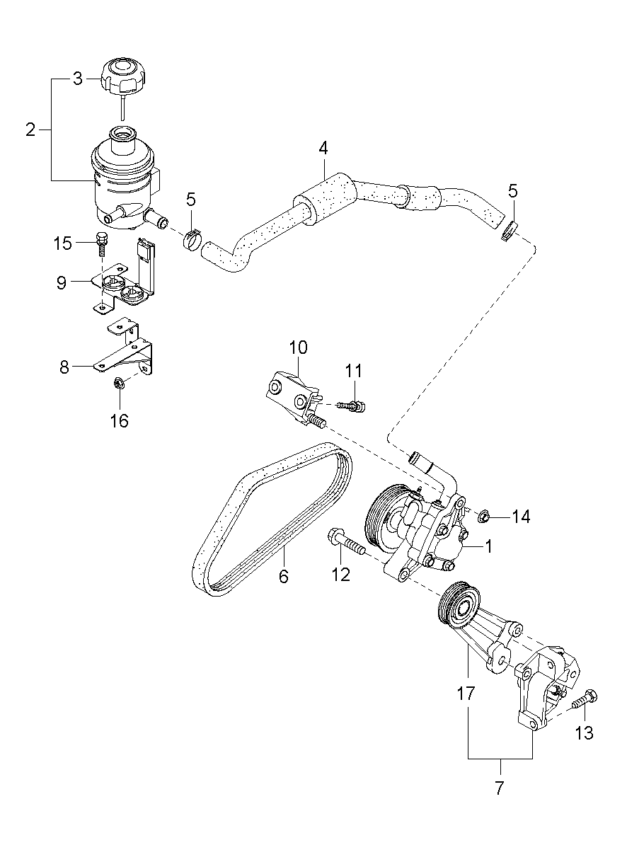 Bomba de aceite de dirección asistida