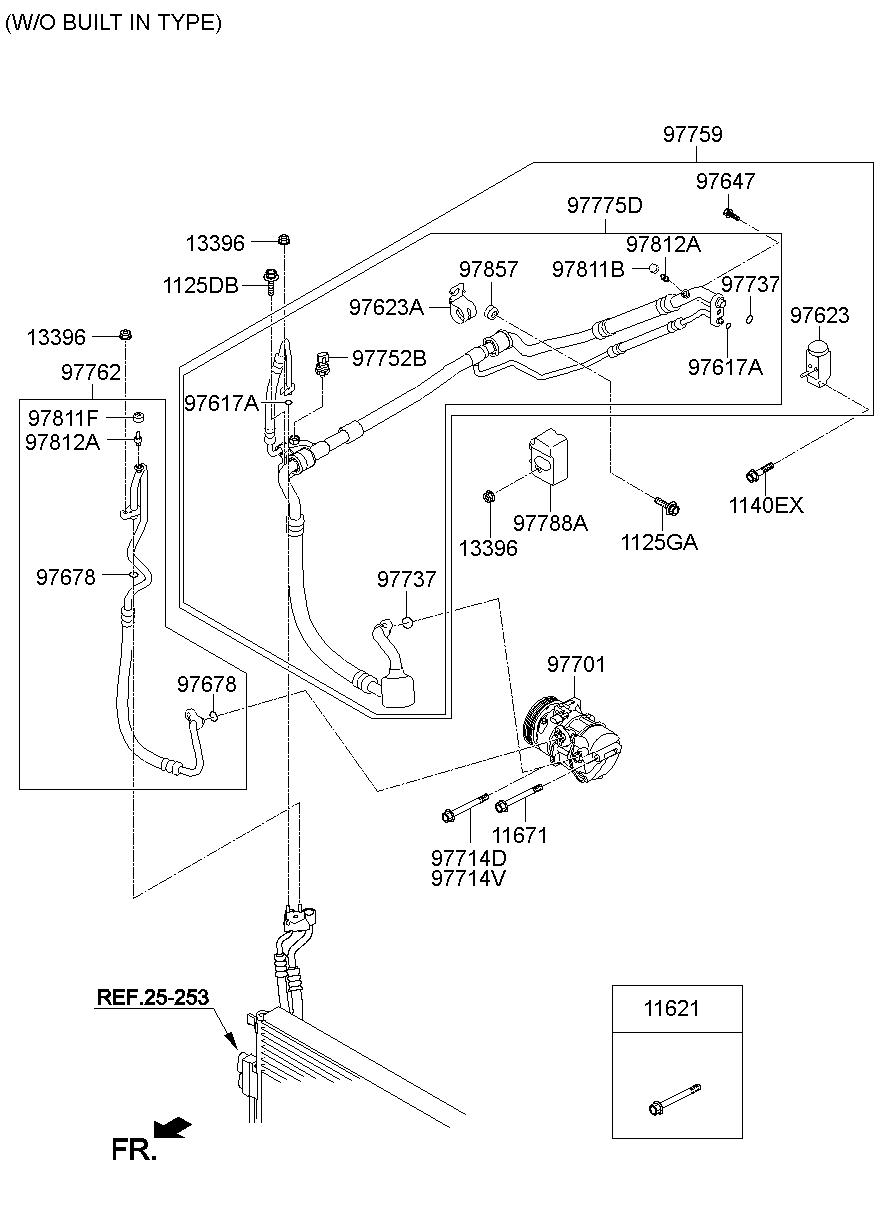Aircon System Cooler Line