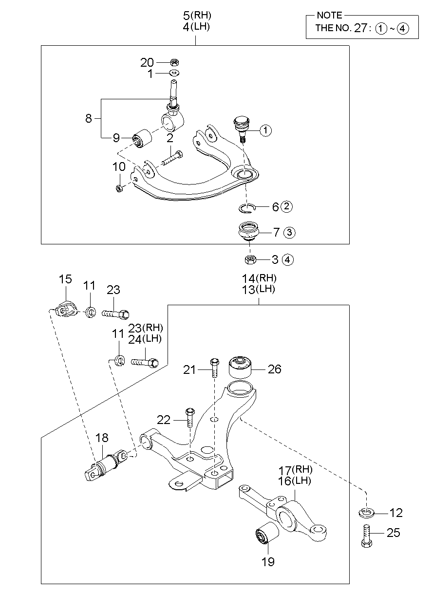 Suspension Lower & Upper Arm