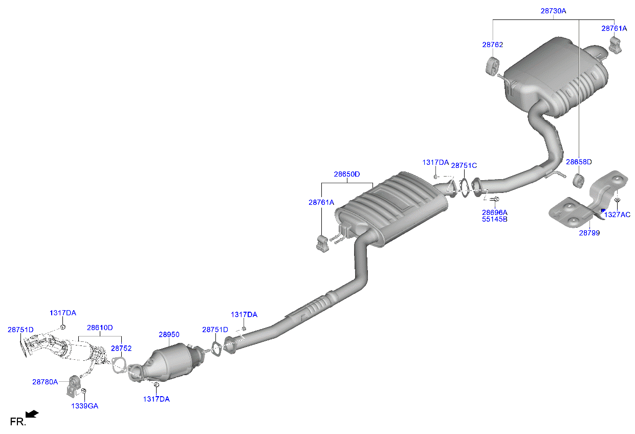 Muffler, Exhaust Pipe