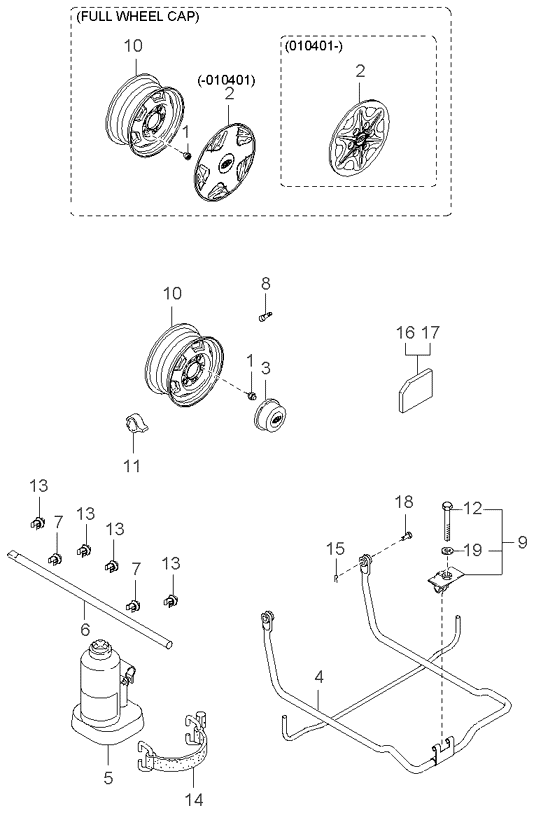 0K72A-56771 Bolt-Lock Kia | YoshiParts