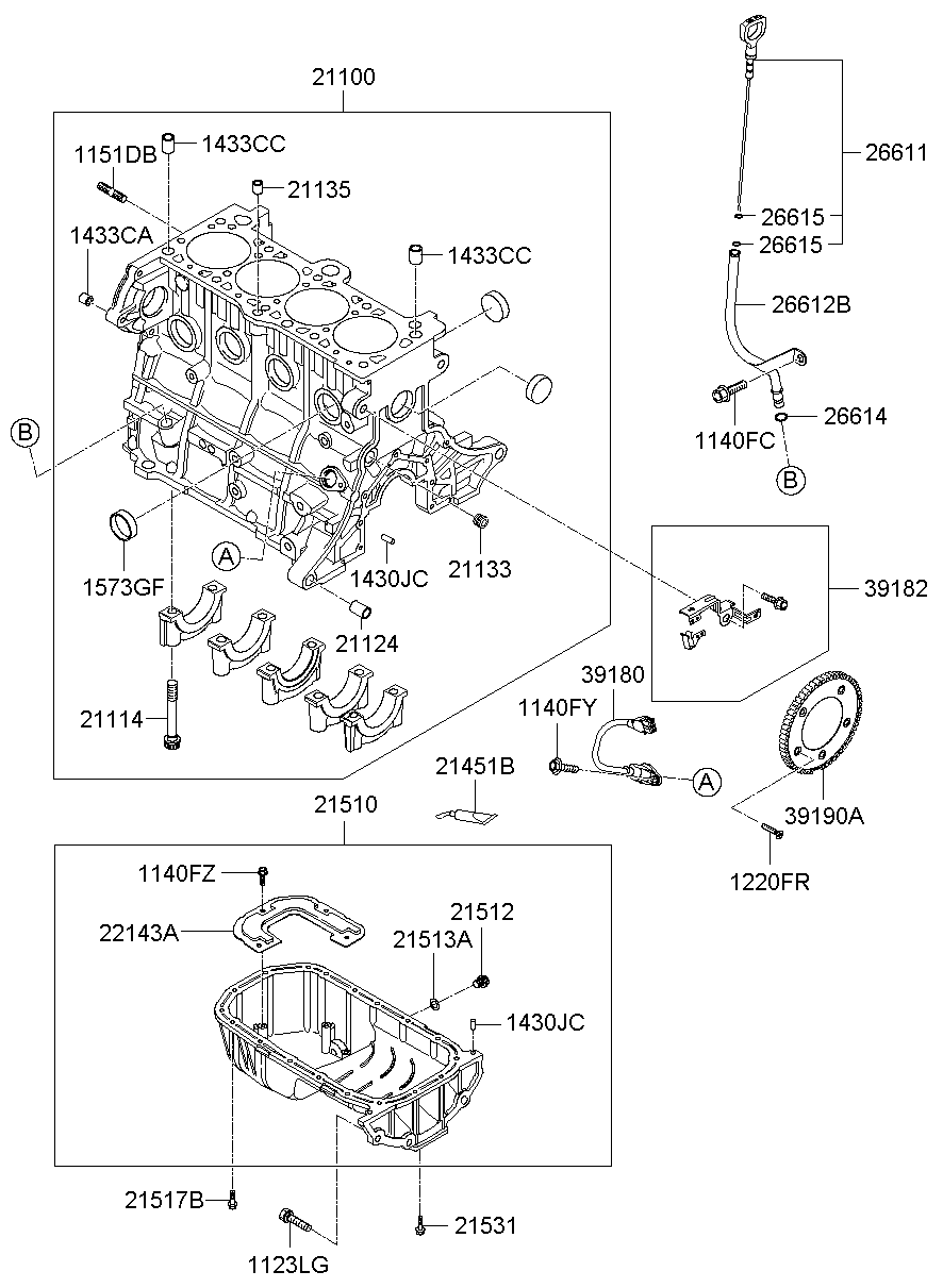Cylinder Block & Oil Pan