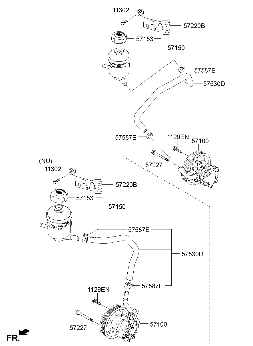 Bomba de aceite de dirección asistida