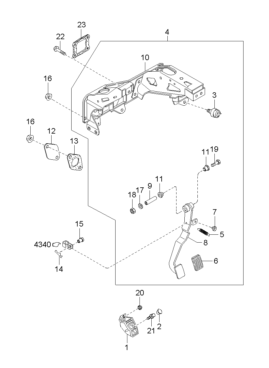 Clutch & Brake Pedal
