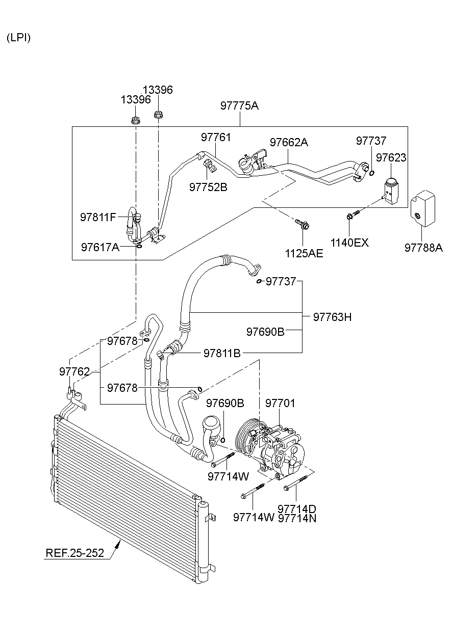 Aircon System Cooler Line