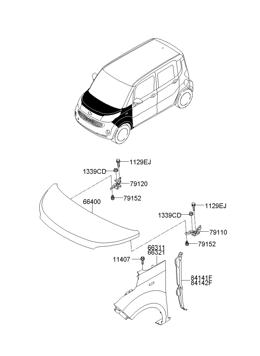 Fender & Hood Panel