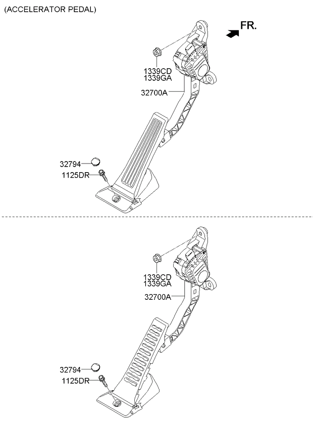 Pedal acelerador