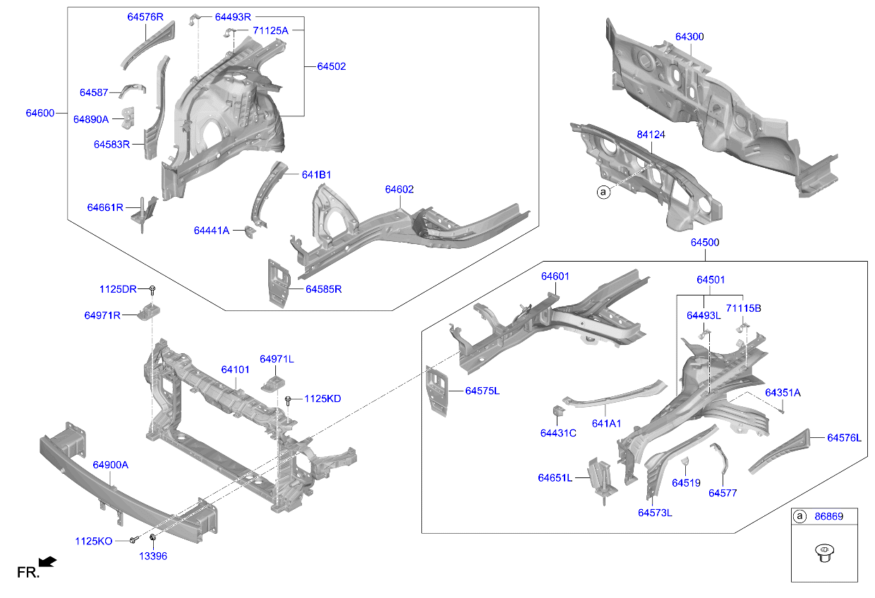 Fender Apron Radiator Support Panel