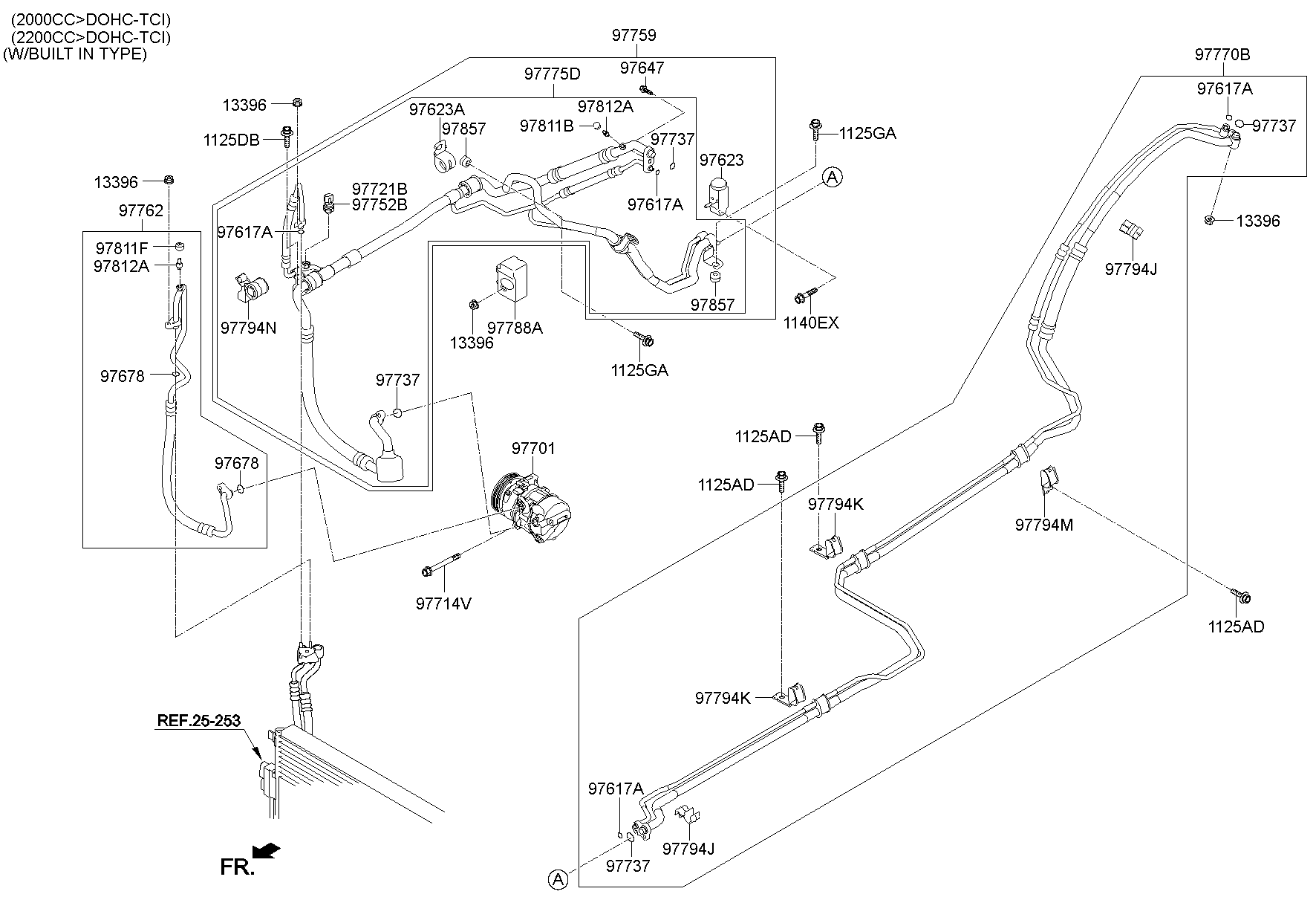 Aircon System Cooler Line