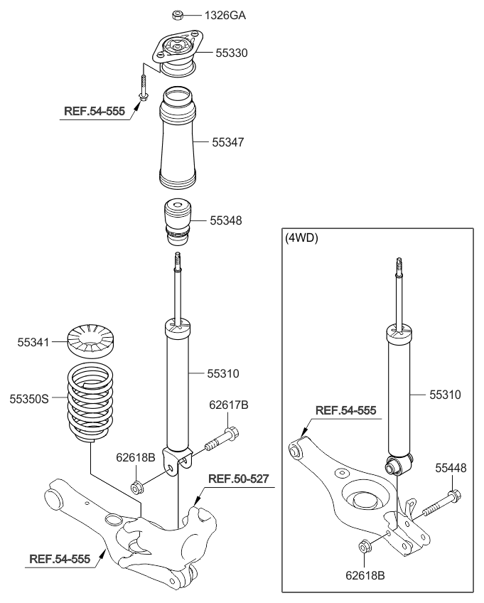 Rear Spring & Strut