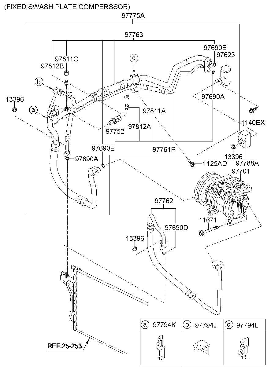Aircon System Cooler Line