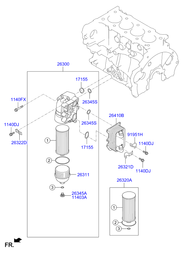 Front Case Oil Filter