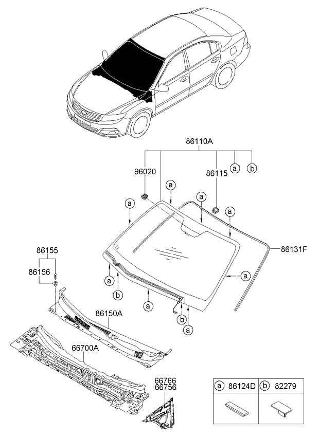 Windshield & Panel Cowl Complete