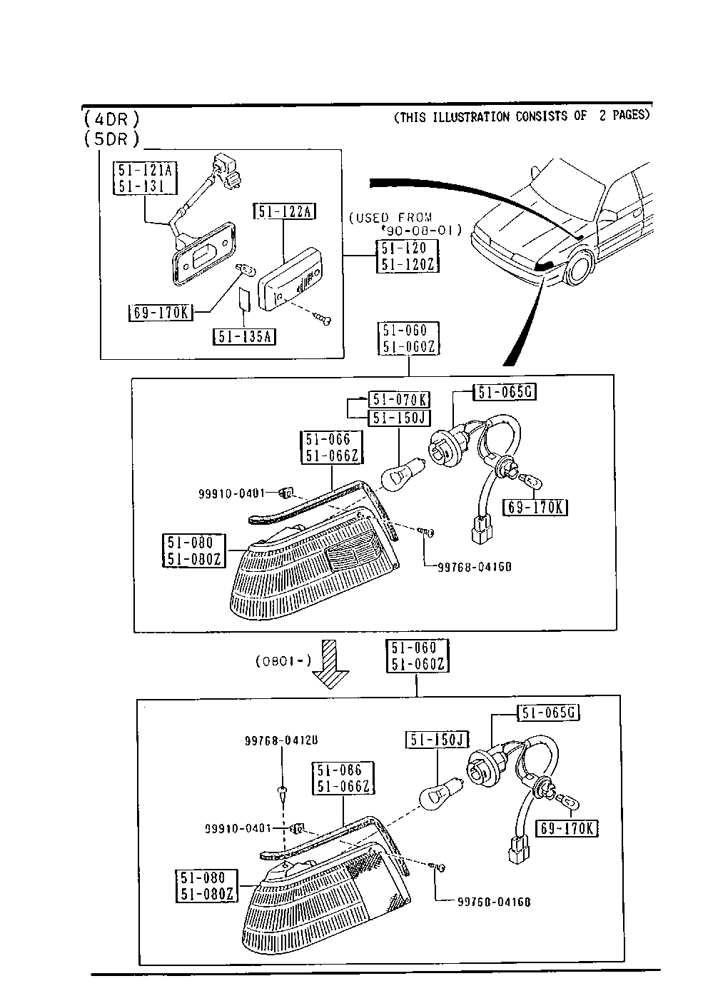 Front Combination Lamps