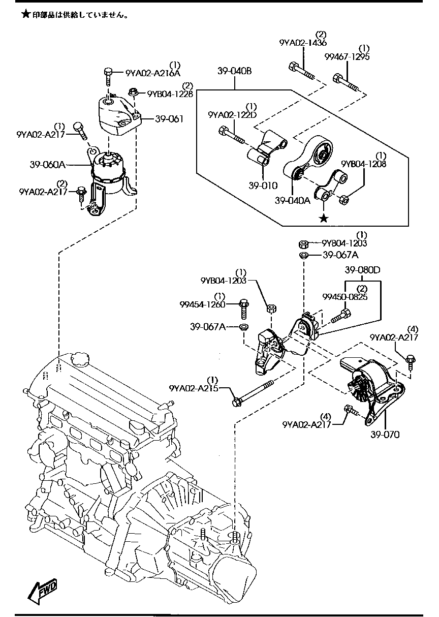 Engine & T/Mission Mountings