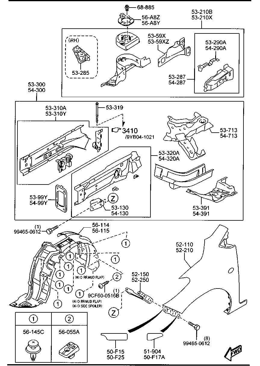 Fender & Wheel Apron Panels