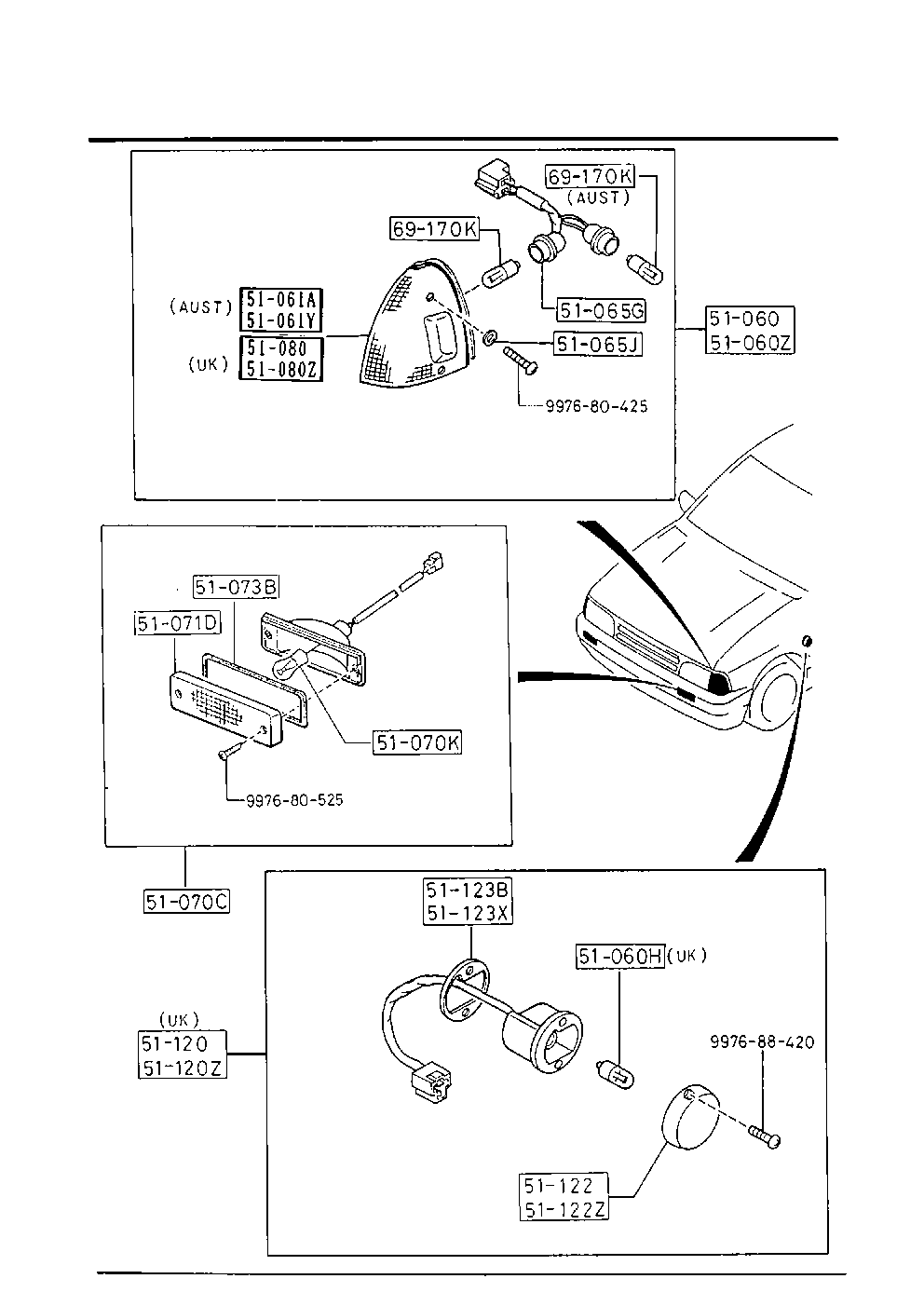 Front Combination Lamps