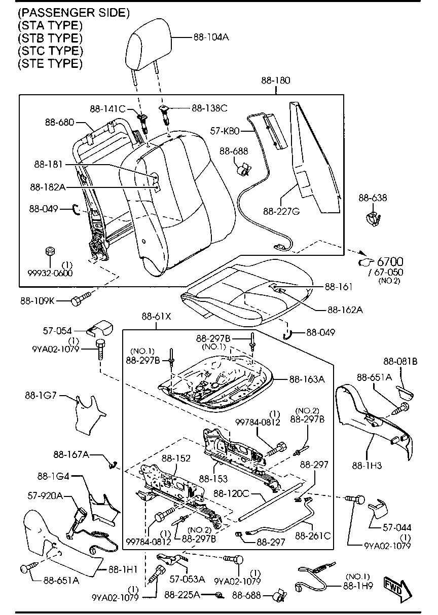 Asientos delanteros